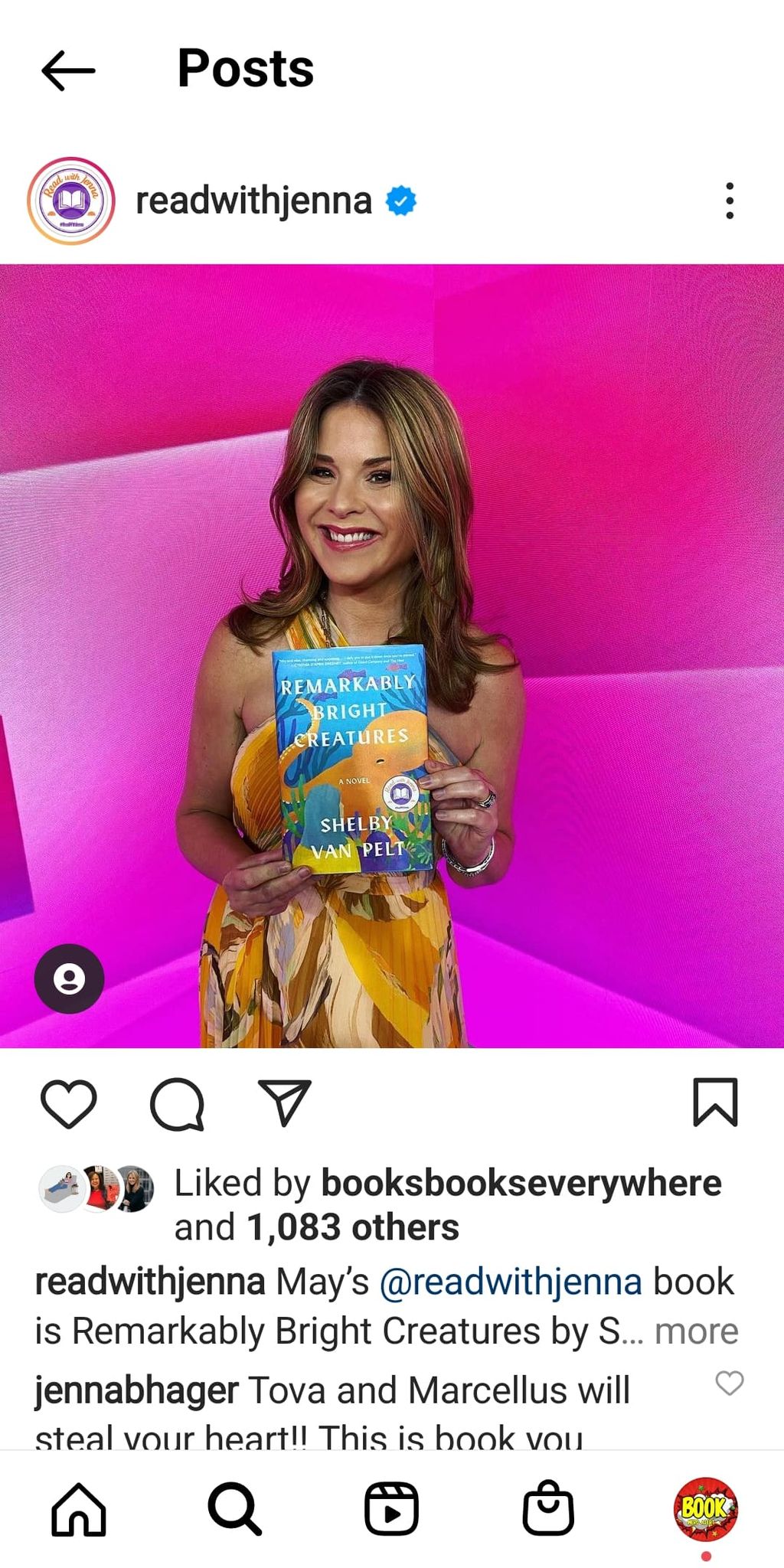 Jenna BushHager Today Show Book Club Pick May 2022 with complete list